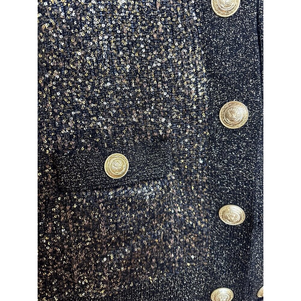 L’AGENCE Jinny Sequin Cardigan in Champagne Sequins – Size Small NWT - Picture 9 of 16